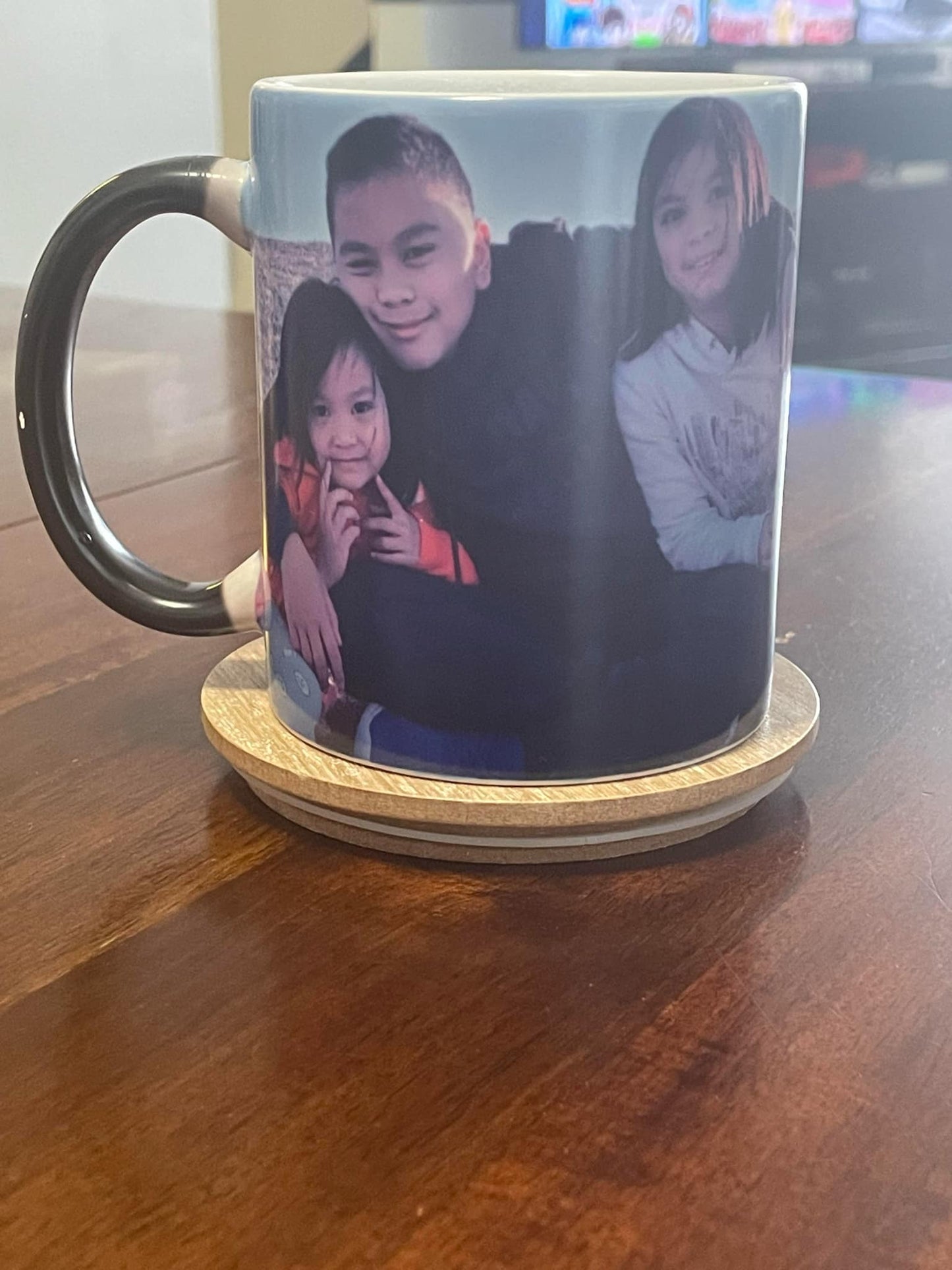 Personalized Magic Mug with full side by side photo or any design