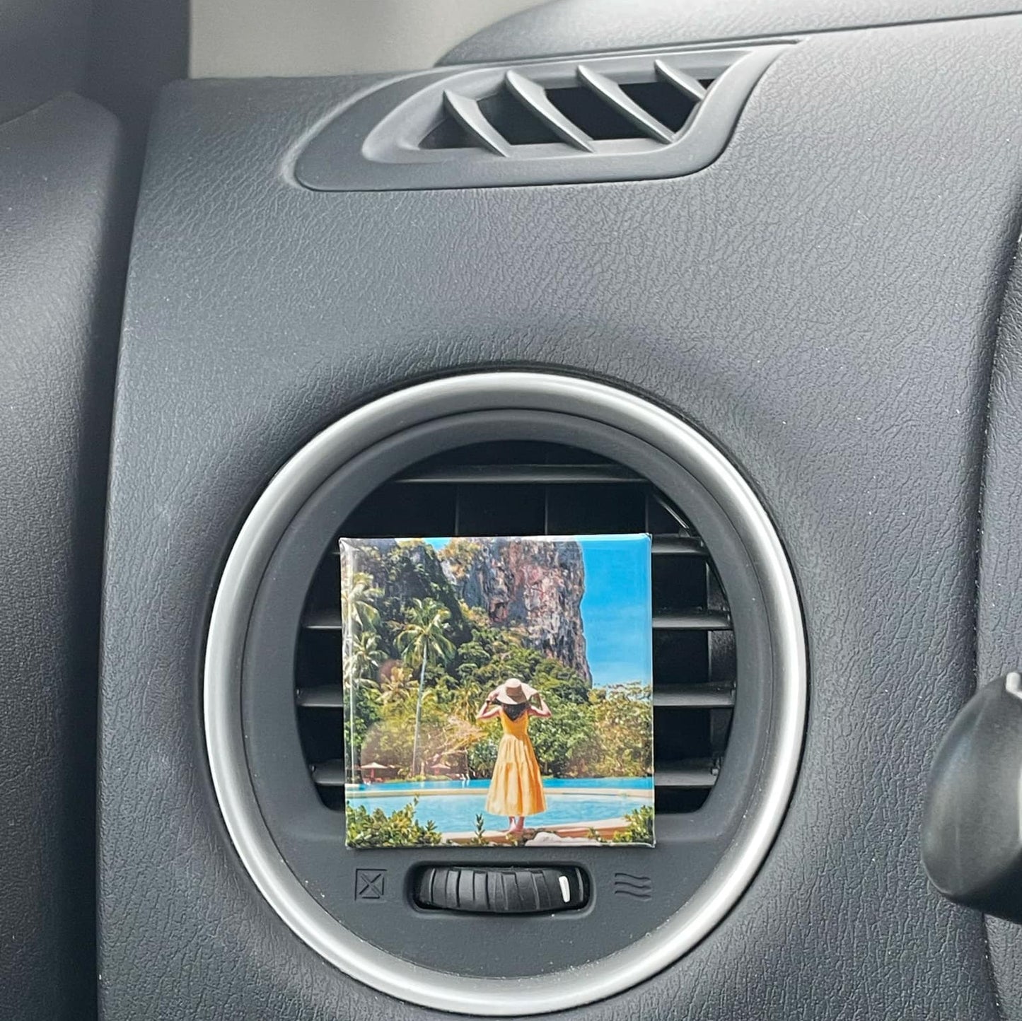 Custom 2x2 Photo Car Air Freshener Vent Clip (set of 2)