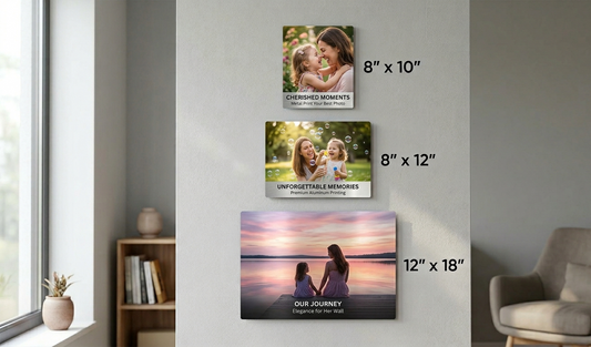 Personalized safe wall magnetic metal prints