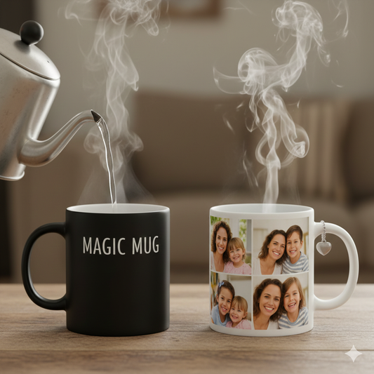 Magic Mug, Heat changing mug, Personalized photo mug
