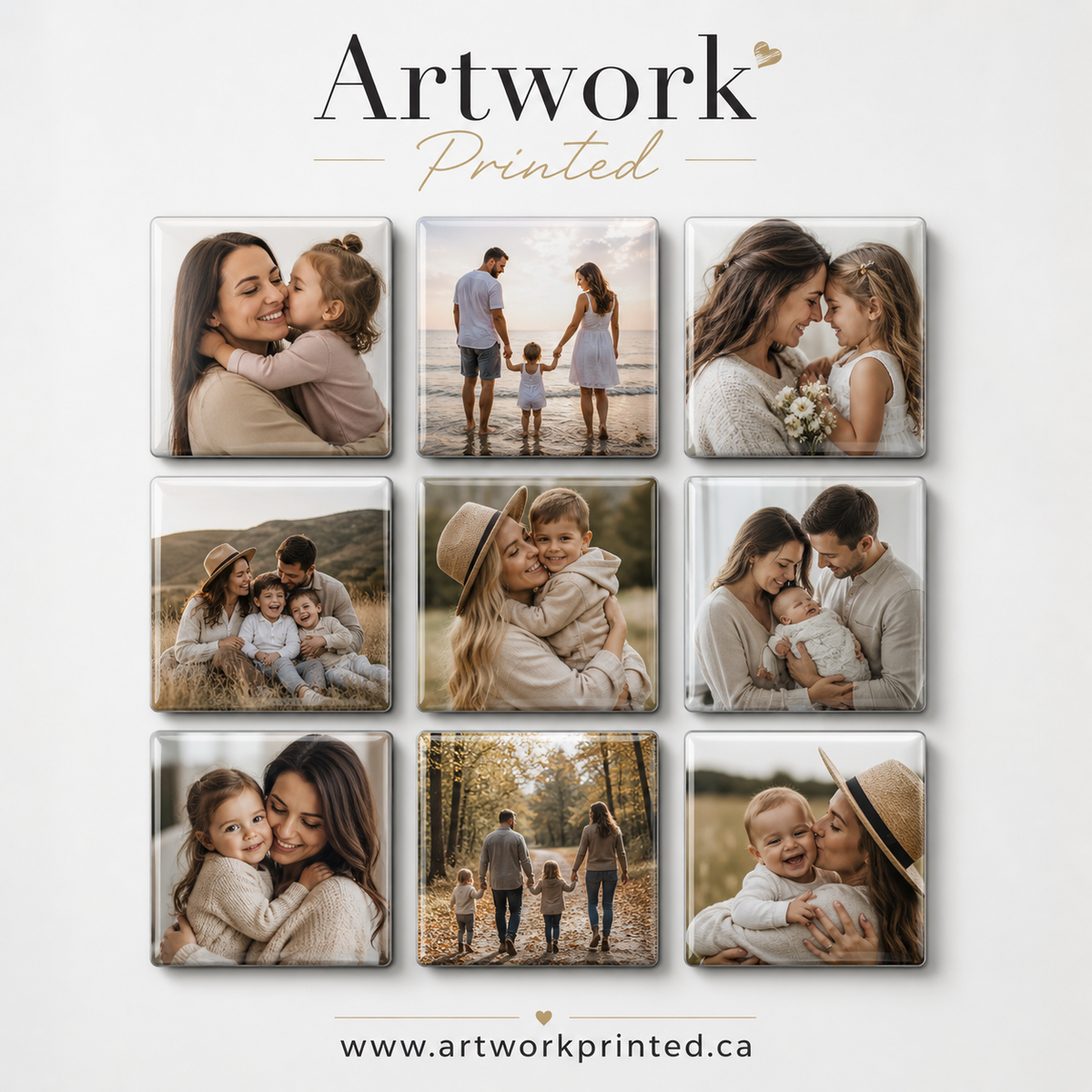 Custom 2x2 Photo Magnet – Personalized Fridge Memory Gift