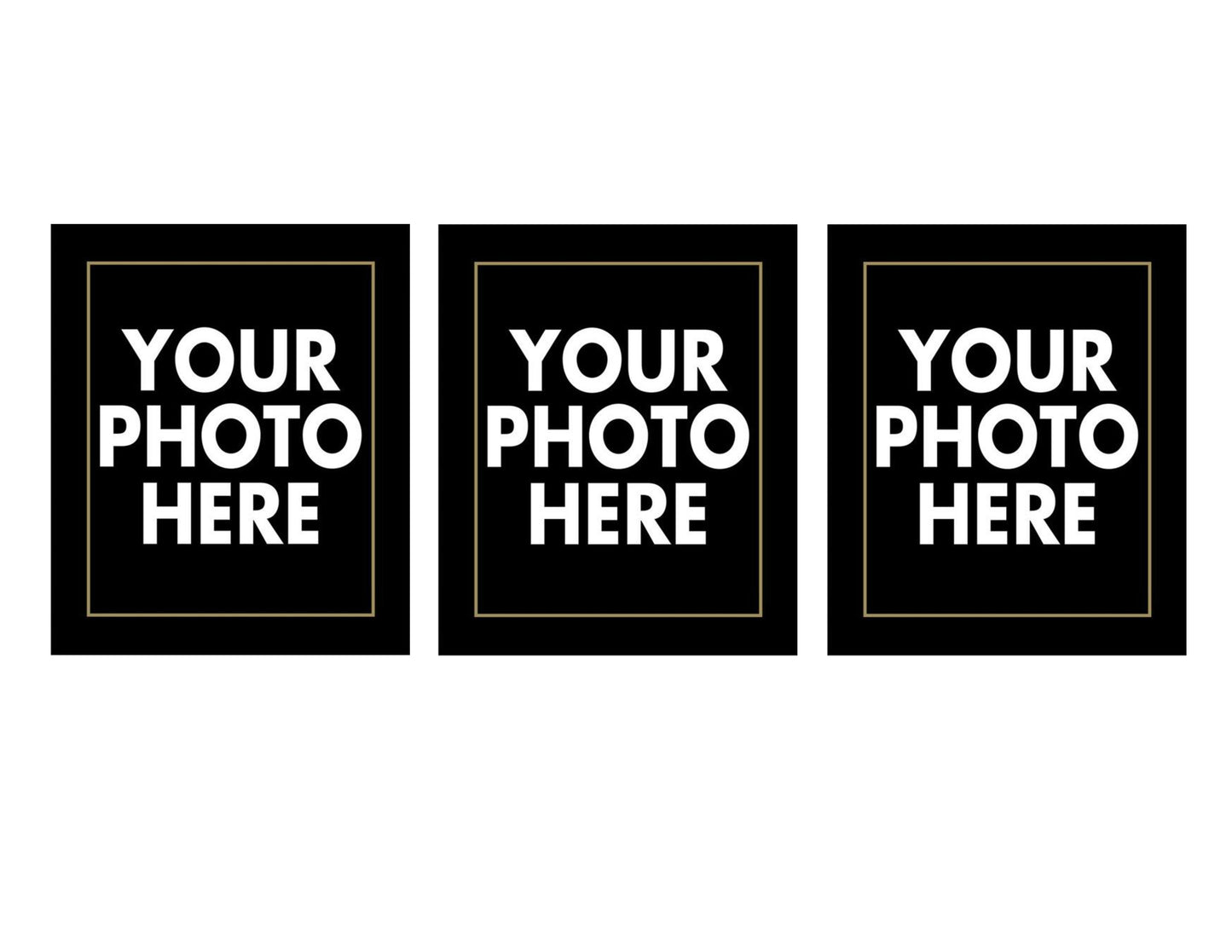 Mixtiles set of 3 Personalized safe wall magnetic metal prints (12x18inch )