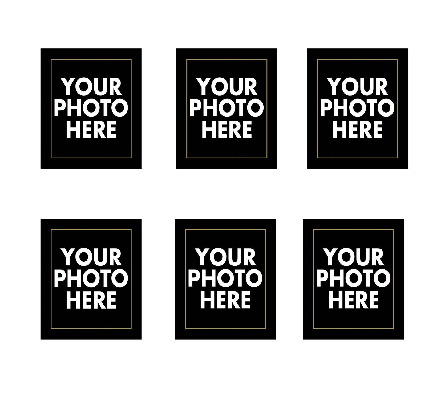 Mixtiles set of 6 Personalized safe wall magnetic metal prints (8x12inch )